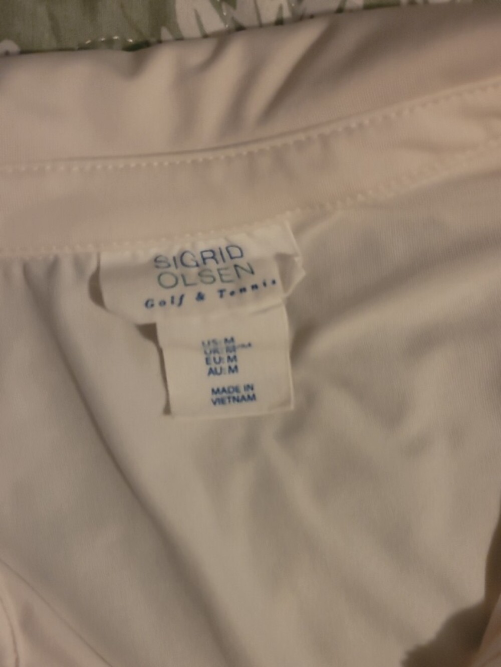 Sigrid Olsen Pink & White Patterned Mini Skort And Zip Up White Shirt - Picture 2 of 5